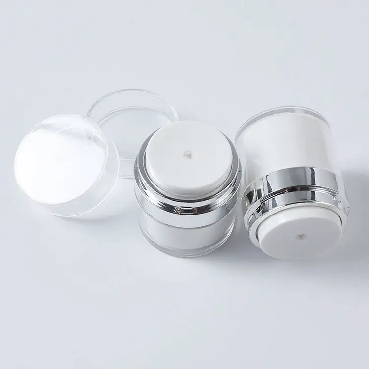 Luxury Skincare Cream - Airless Lotion Empty Acrylic Cream Cans