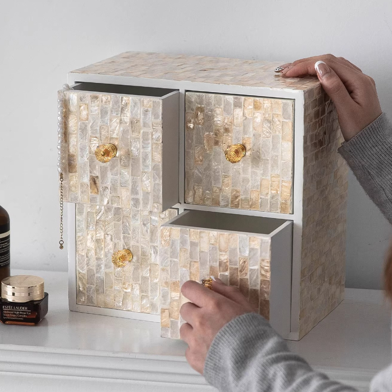 Luxury High End Skincare - Luxury French Vanity Box with Seashell