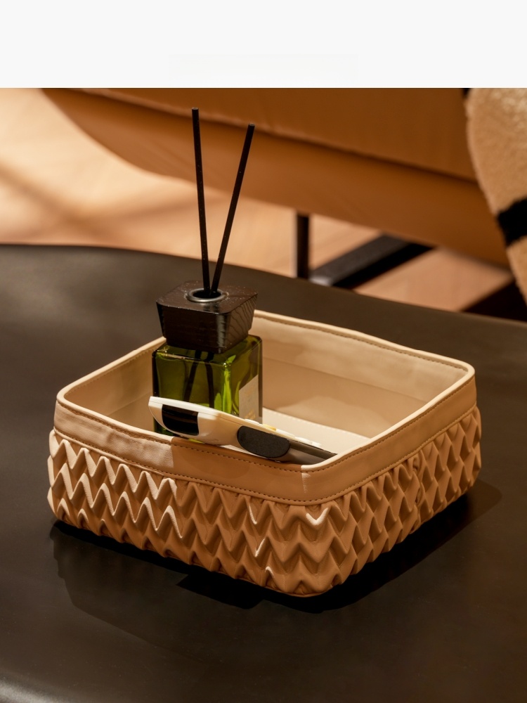 Luxury High End Skincare - Luxury Leather Desktop Organizer Box High-End
