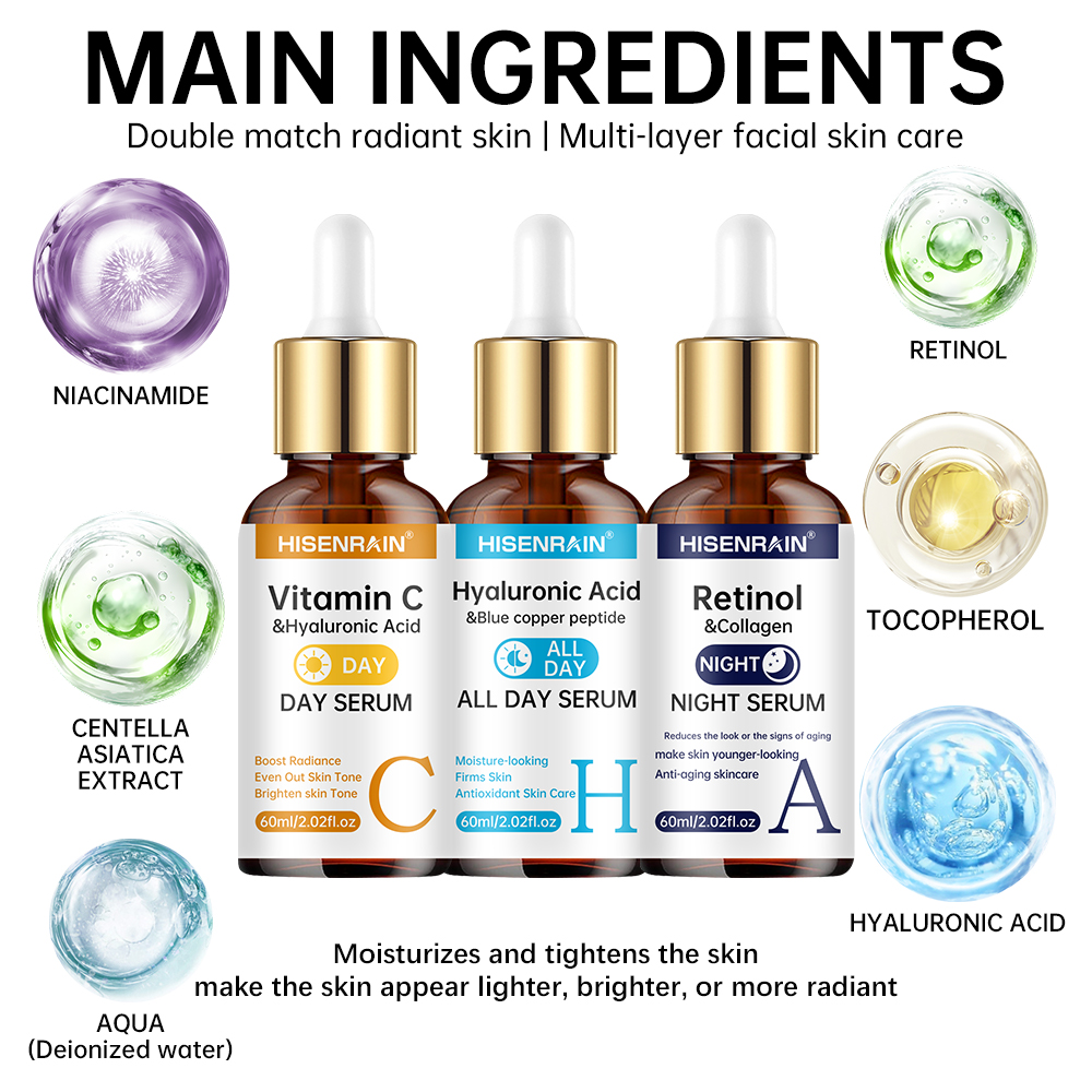 HISENRAIN Vitamin C + Retinol  - Exosome Serum Ampoule ulasan dan harga