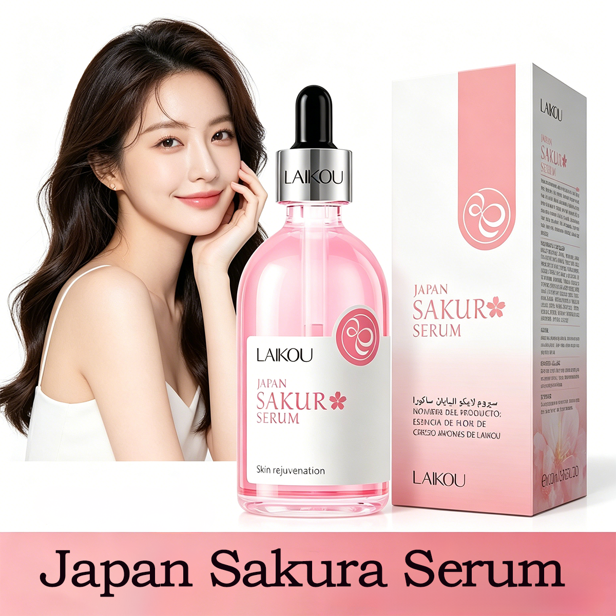 LAIKOU Sakura & Rose Essence S - Exosome Serum Ampoule ulasan dan harga