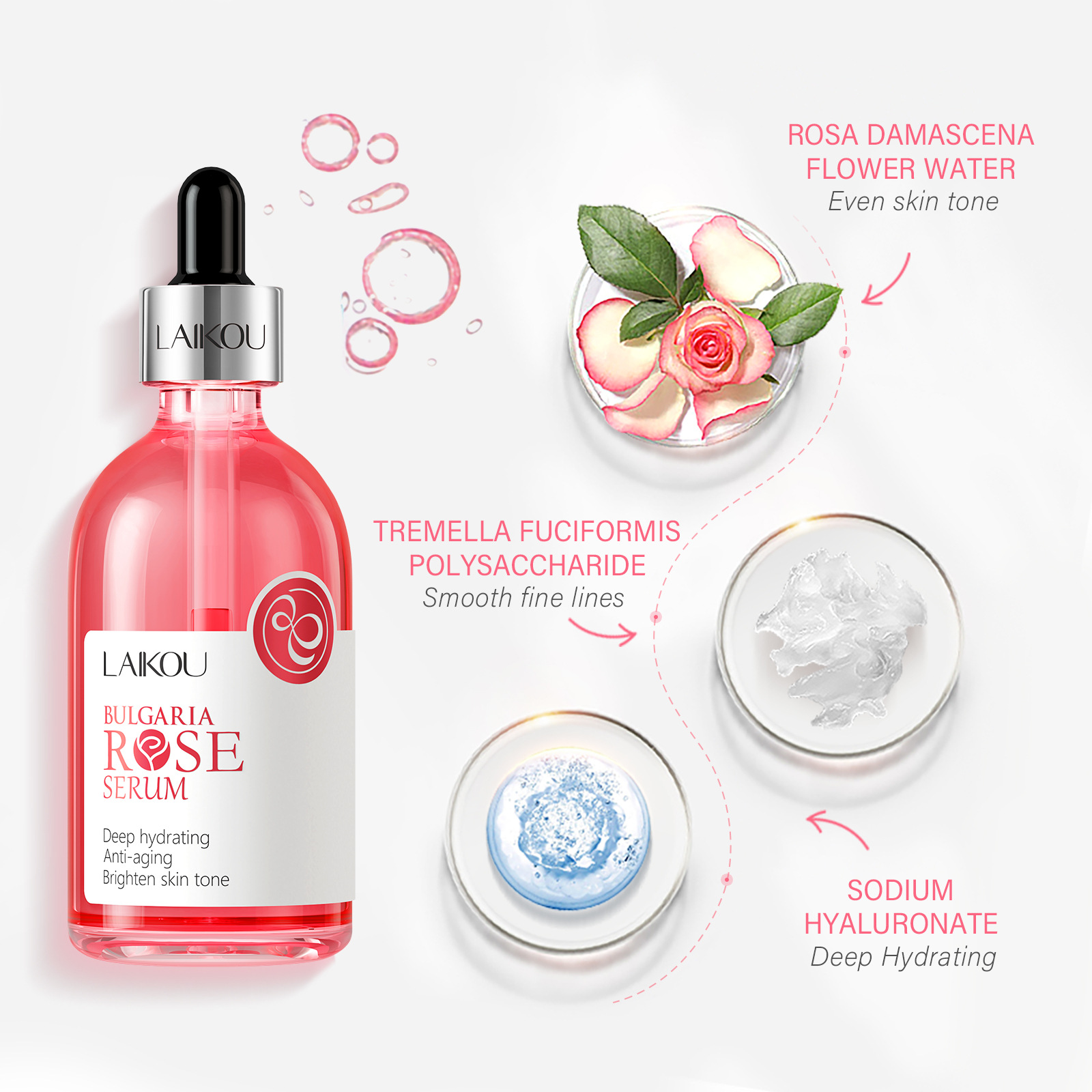 LAIKOU Sakura & Rose Essence S - Exosome Serum Ampoule ulasan dan harga