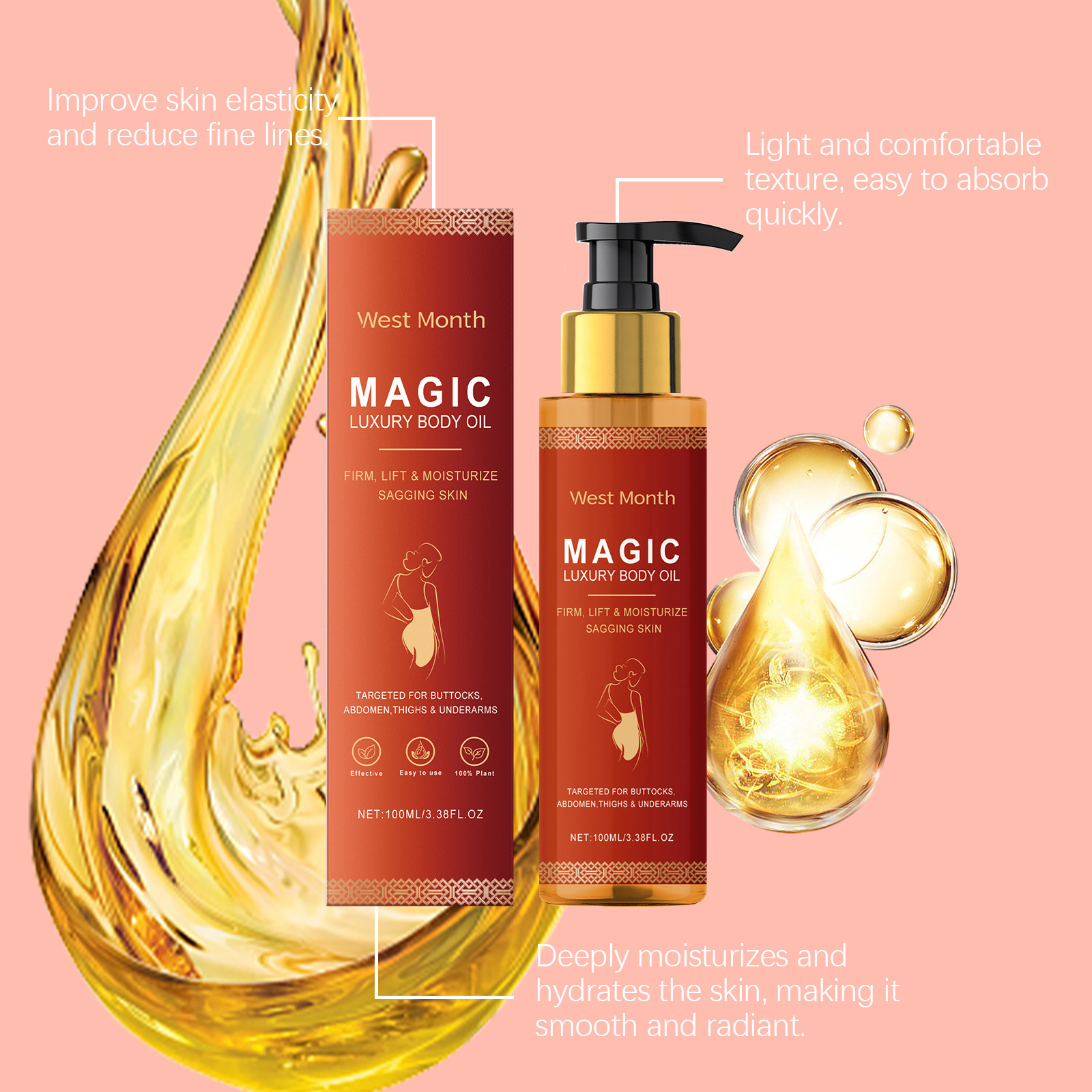 Magic Luxury Body Firming Oil  - Luxury Skincare Aesthetic ulasan dan harga