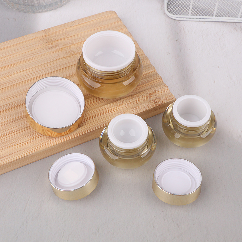 Acrylic Empty Travel Cream Jar - Luxury Skincare Cream ulasan dan harga