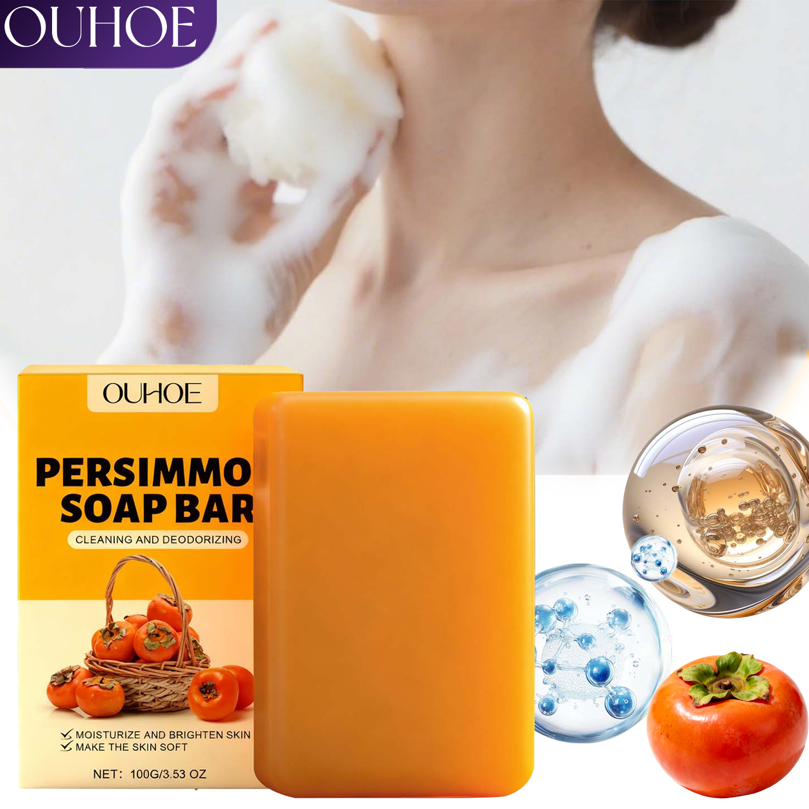 Persimmon Scented Body Soap Ba - Luxury Skincare Sets ulasan dan harga