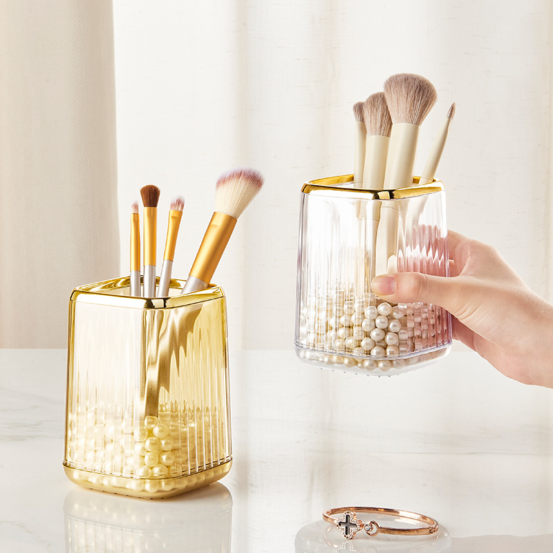 Desktop Cosmetic Brushes Stora - Luxury Skincare Accessories ulasan dan harga