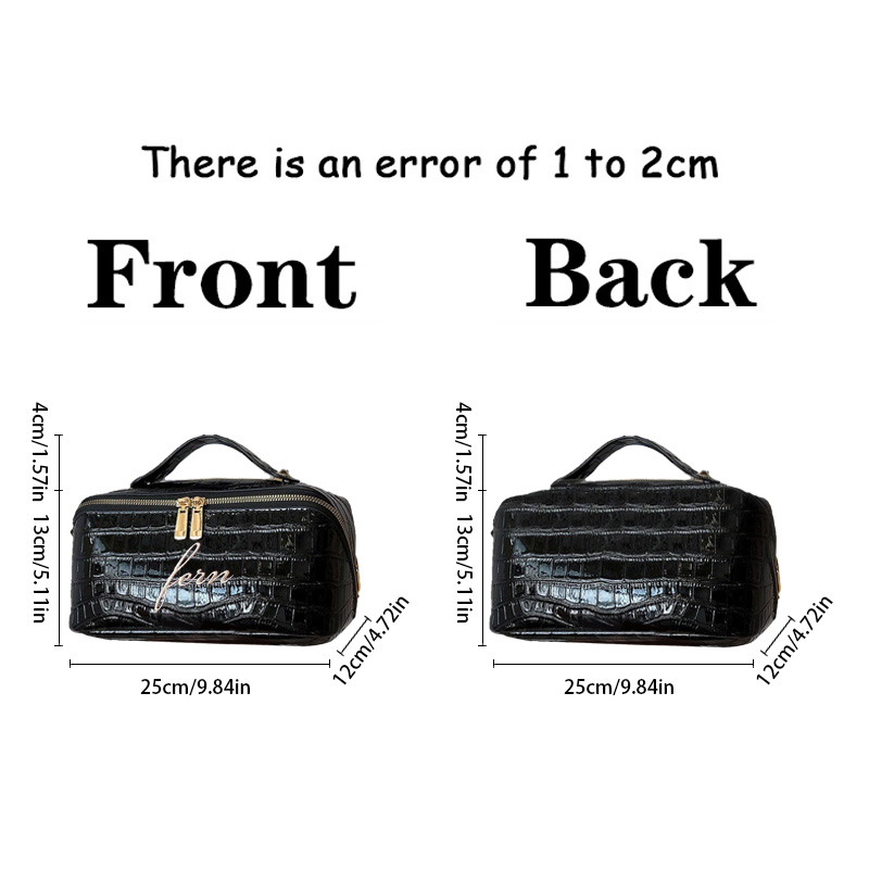 Embroidered Croc Makeup Bag Pe - Luxury Skincare Accessories ulasan dan harga