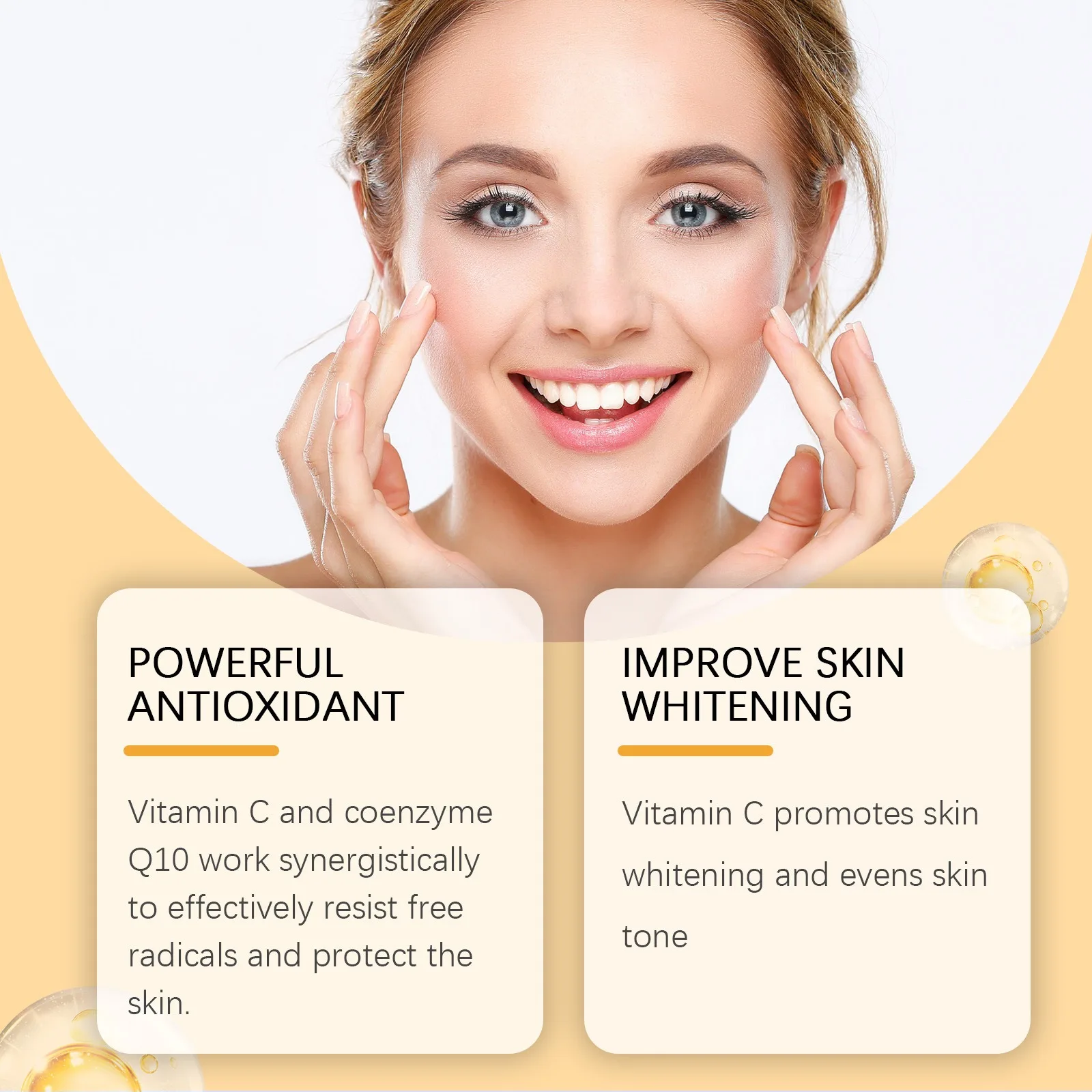 OUHOE Vitamin C Serum with Hya - Exosome Serum Ampoule ulasan dan harga