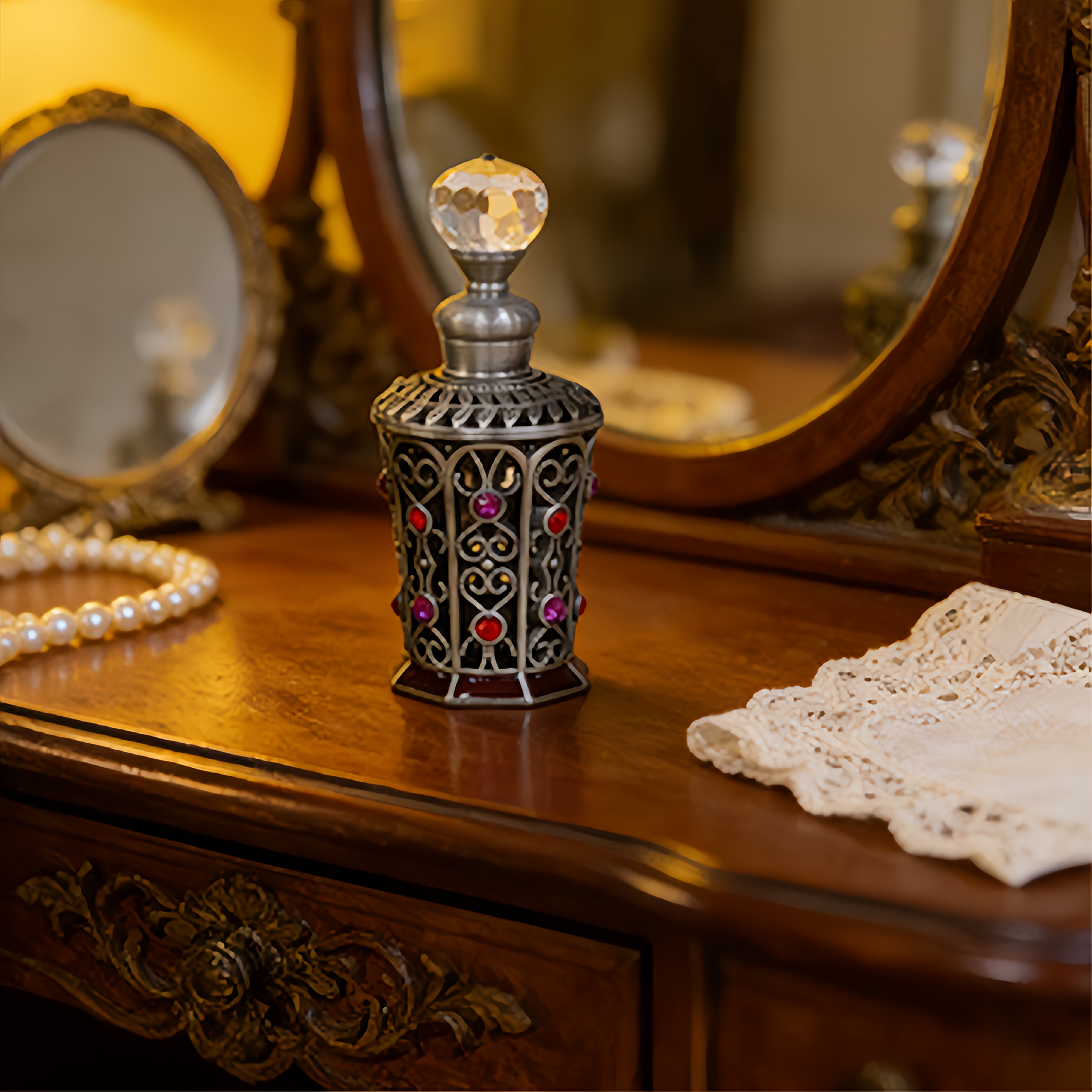A Set of Vintage-Style Dispens - Luxury Skincare Sets ulasan dan harga