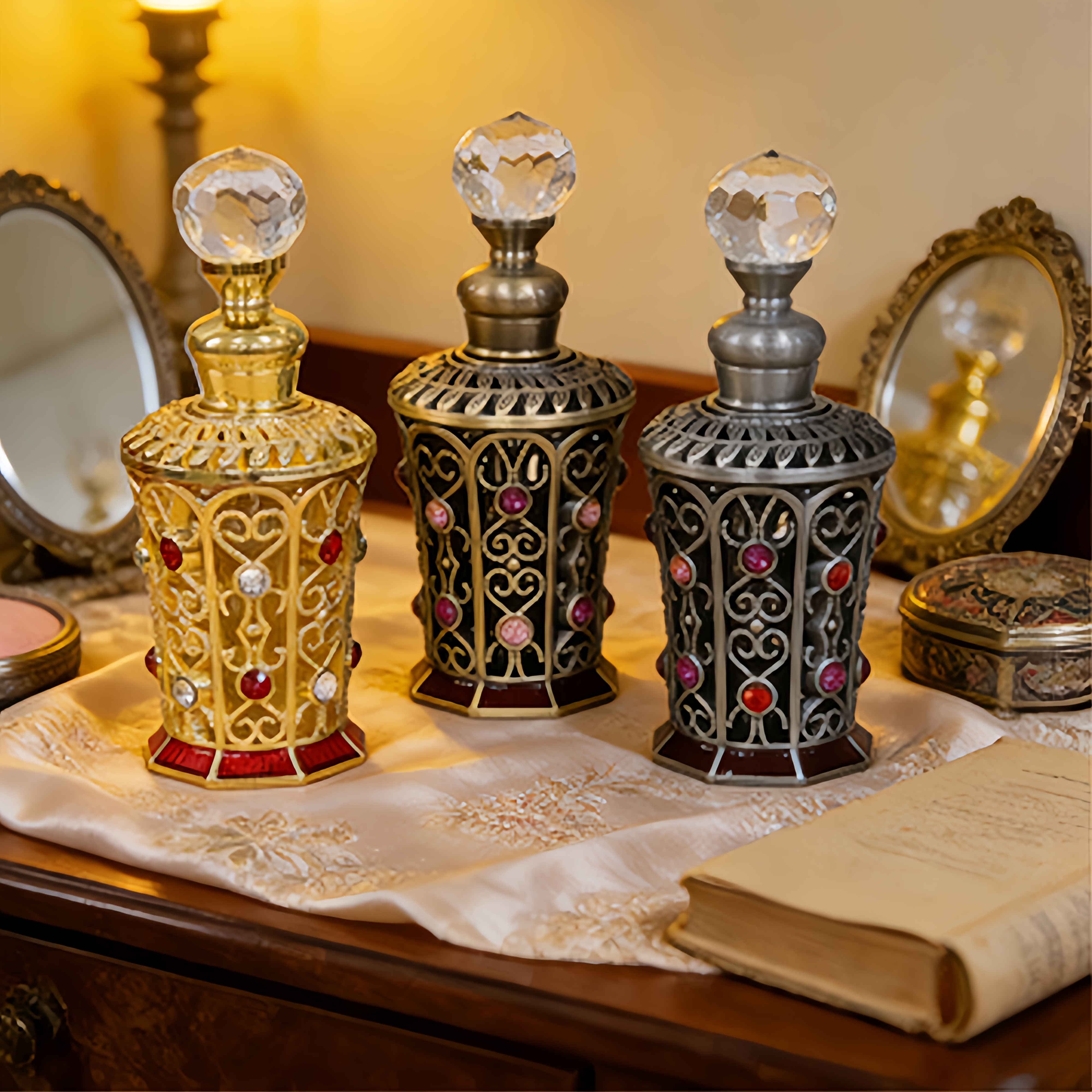 A Set of Vintage-Style Dispens - Luxury Skincare Sets ulasan dan harga